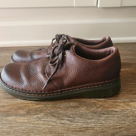 Dr. Martens Hazeldon Brown Tumbled Leather Oxfords Men\'s 10 main image 8